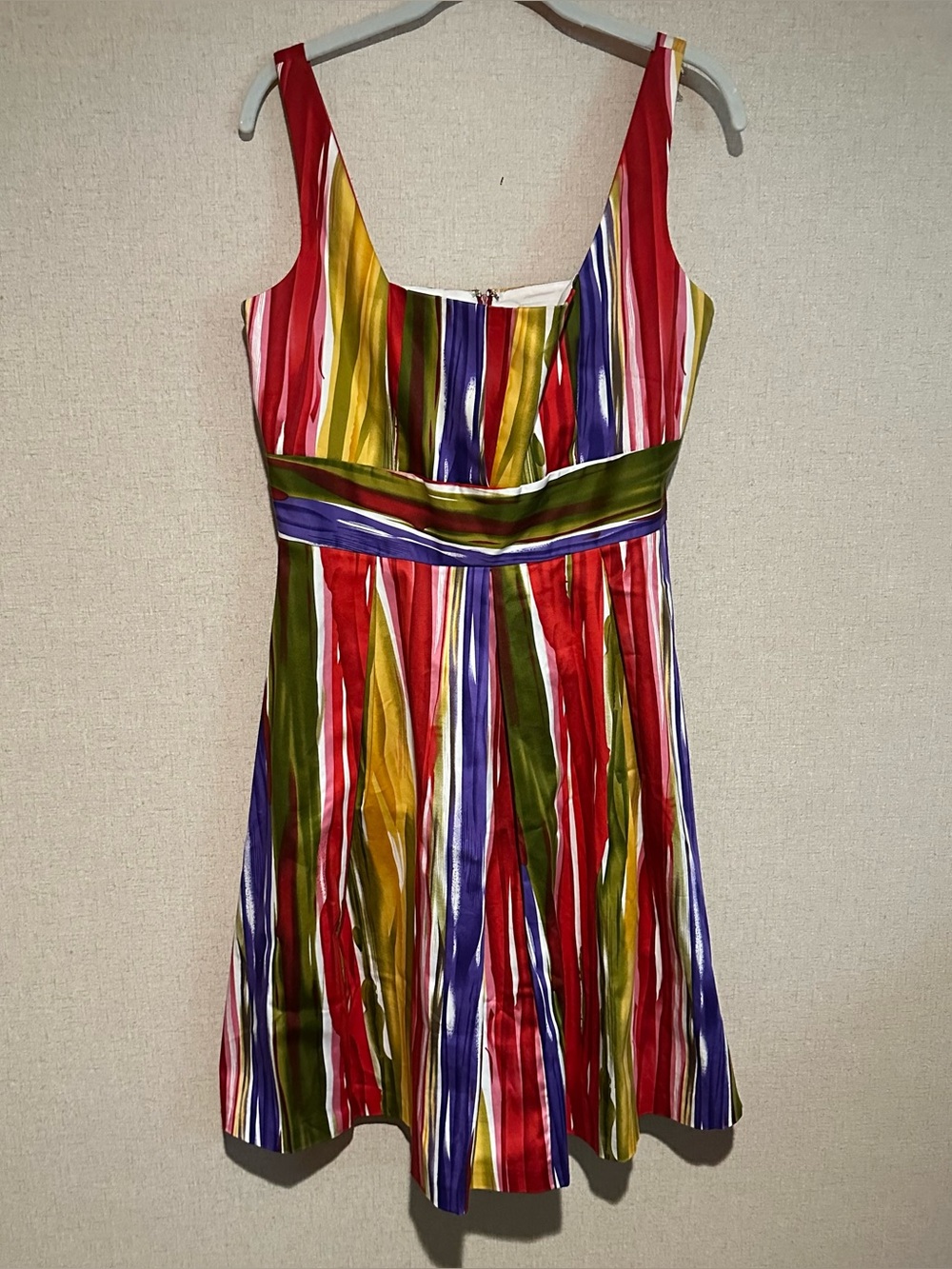 Calvin Klein Size 6 Multicolor Sleeveless Fit & Flare Sundress Summer Festival